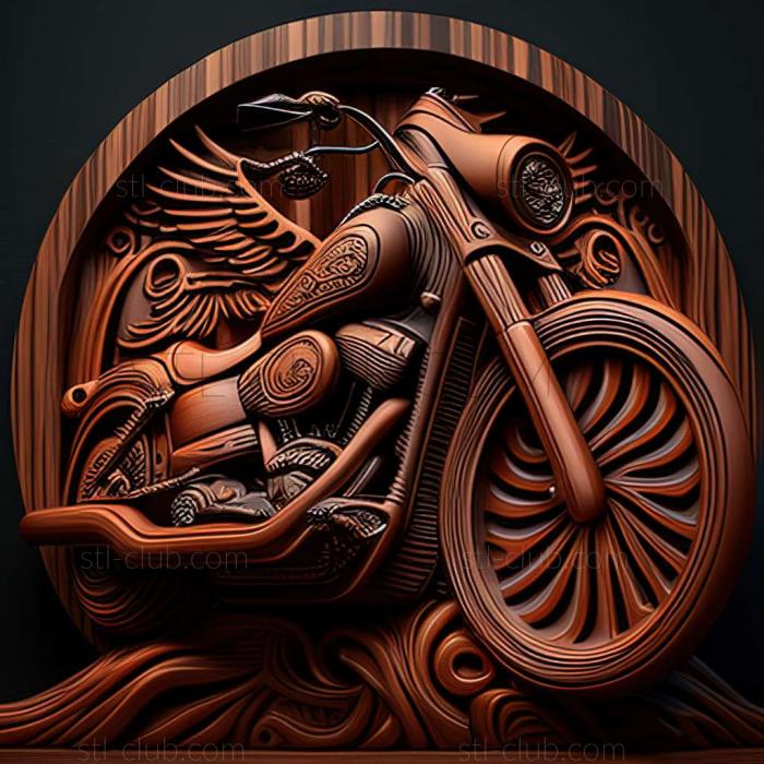 3D модель Harley Davidson Wide Glide (STL)